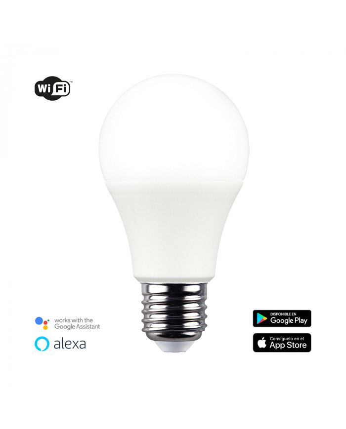 7452 - Bombilla LED inteligente V-Tac E27 9W 6000K  Alexa Google 