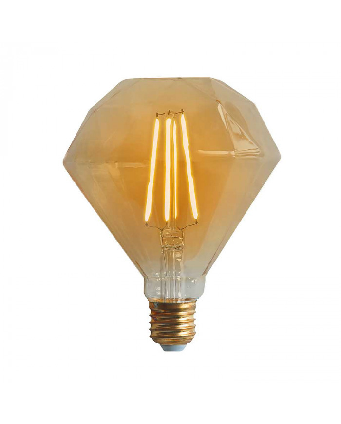 Bombilla LED Gigante E27 8W Equi.40W 500lm Regulable 2100K Gold 15000H  7hSevenOn Vintage