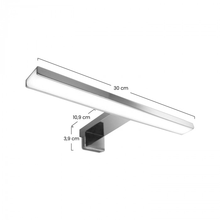 Aplique de baño LED Baho TEMPO II 50 cm temperatura regulable