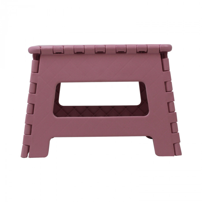 Delxo Taburete plegable de 9 pulgadas en rosa, 1 paquete de taburete  plegable de alta calidad para niños, taburete plegable portátil de  plástico