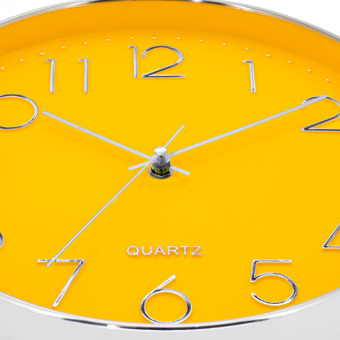 Reloj pared cocina diseño naranja - grecaridea